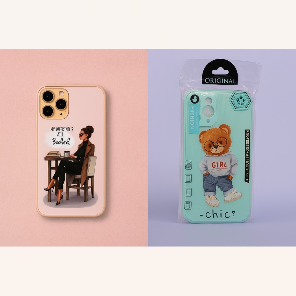 iPhone 13 Pro Max Stylish Phone Case Set - 2 pieces